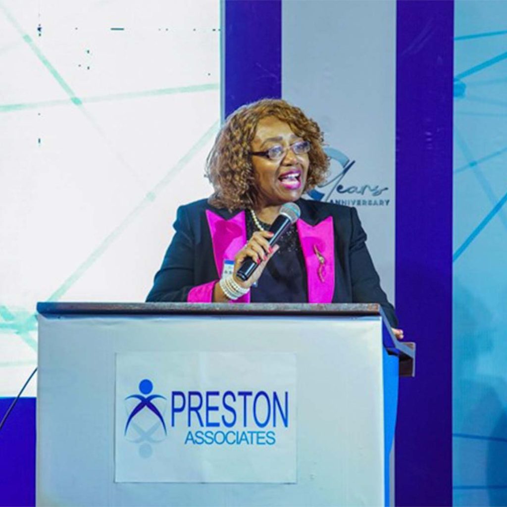 Dr Eleanor Nwadinobi (President Medical Women’s International Association) at Preston Associate 10 years Anniversary